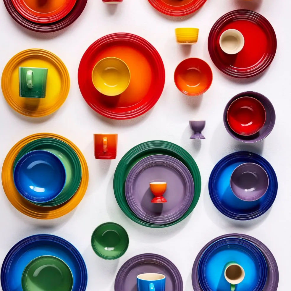 Set de 6 platos cerámicos 22cm Arcoiris Le Creuset