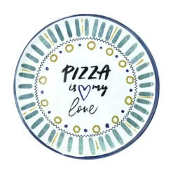 Set de 4 platos de porcelana para pizza Love Andrea Fontebasso Tognana