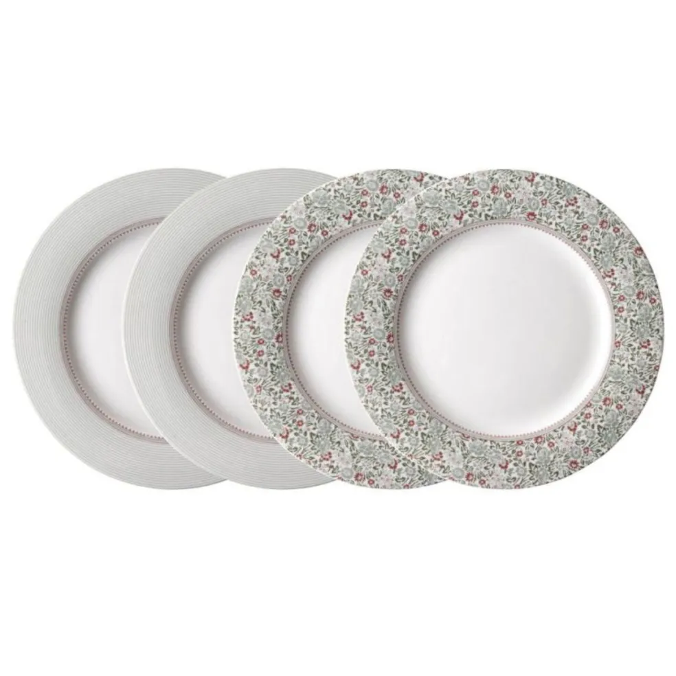Set de platos de porcelana Wild Clematis Laura Ashley