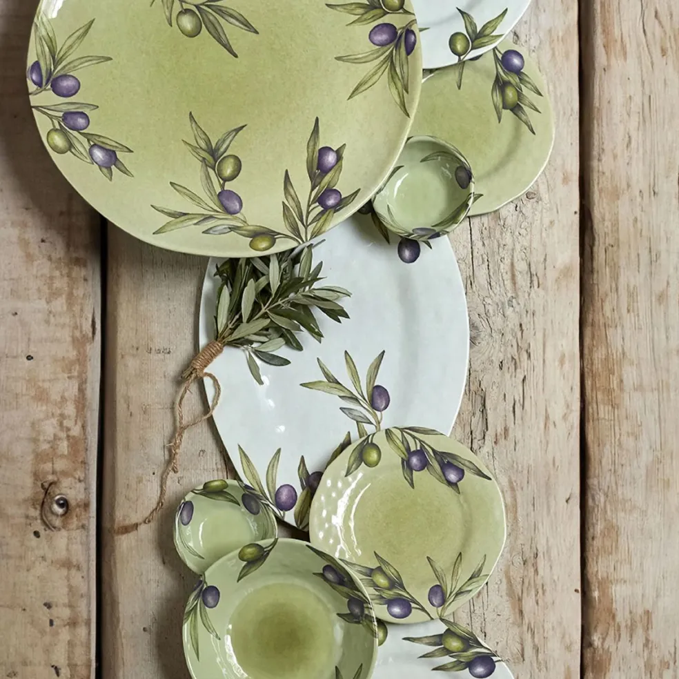 Set de 2 platos de postre de melamina Olyvia Rose & Tulipani