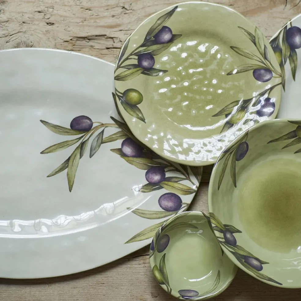Set de 2 platos de postre de melamina Olyvia Rose & Tulipani