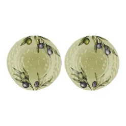 Set de 2 platos de postre de melamina Olyvia Rose & Tulipani