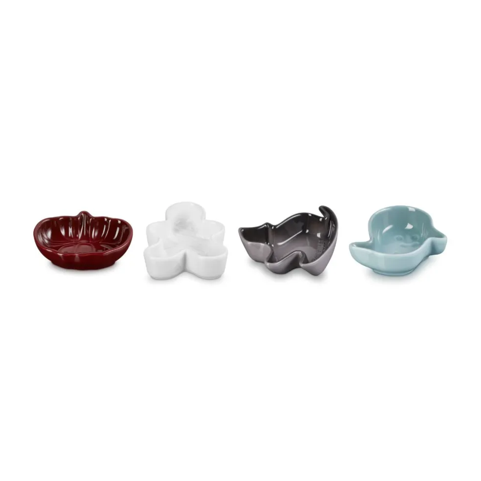 Set de 4 platos mini cerámicos ¡Edición Especial Halloween! Le Creuset