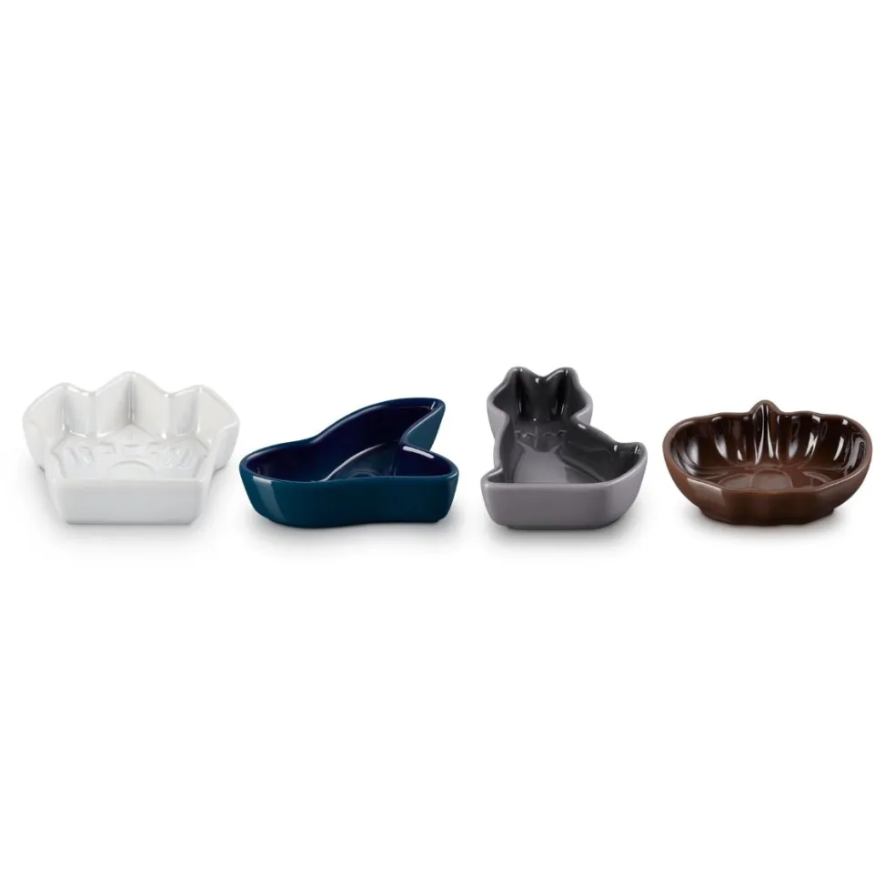 Set de 4 platos mini cerámicos ¡Edición Especial Halloween! Le Creuset