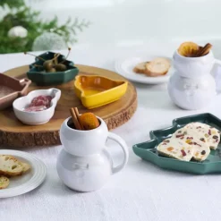 Set de 4 platos mini cerámicos ¡Edición Especial Navidad! Le Creuset