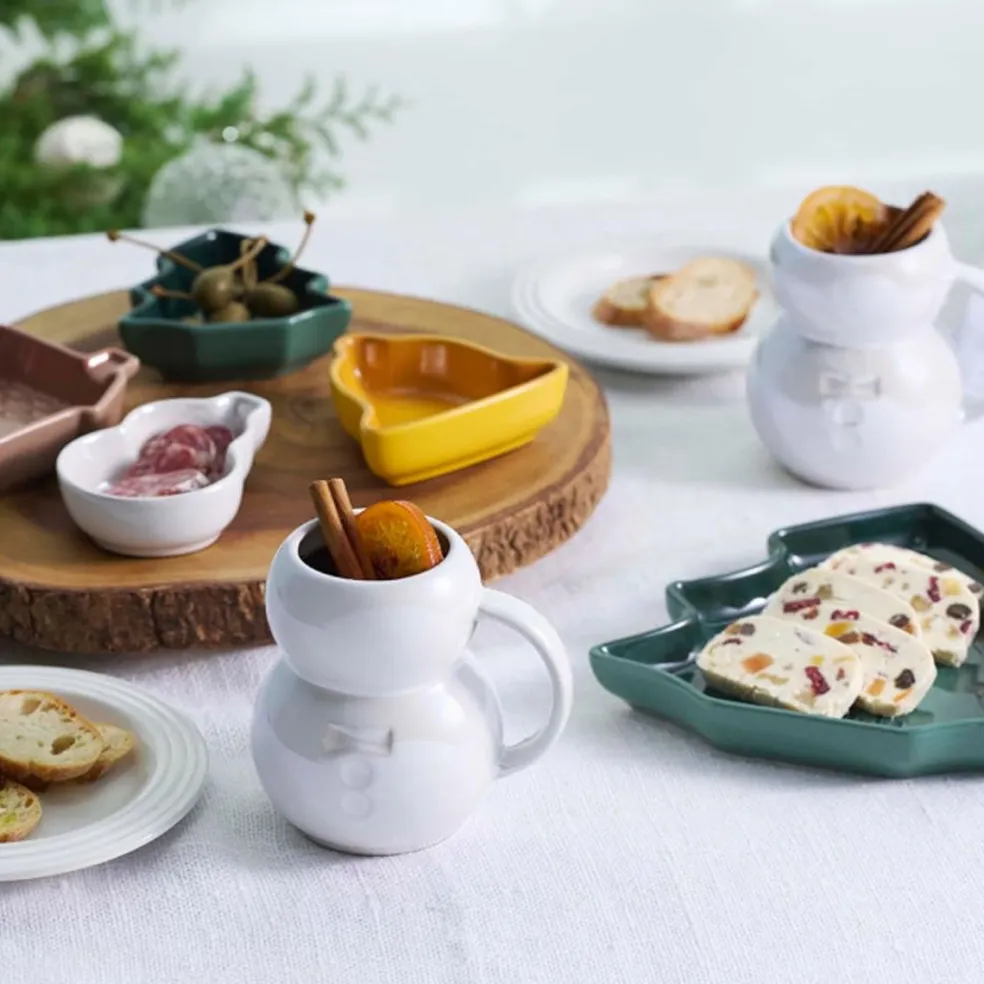 Set de 4 platos mini cerámicos ¡Edición Especial Navidad! Le Creuset