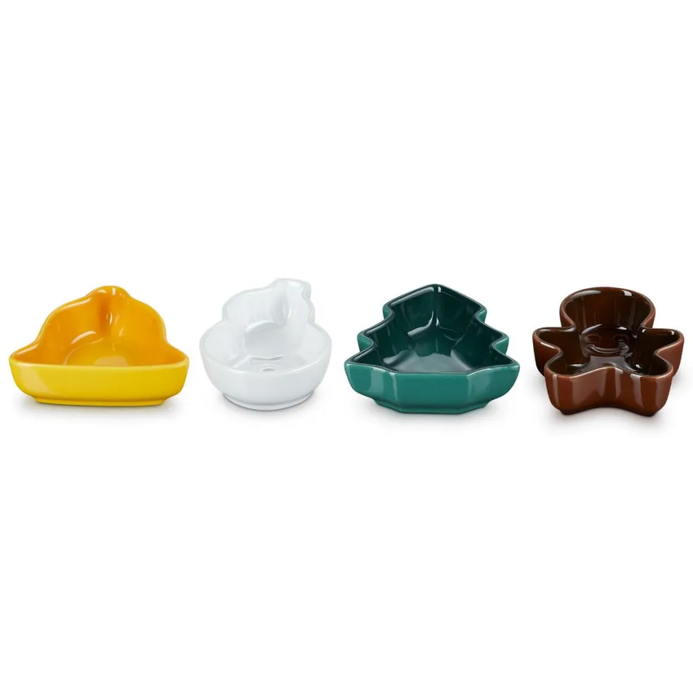 Set de 4 platos mini cerámicos ¡Edición Especial Navidad! Le Creuset