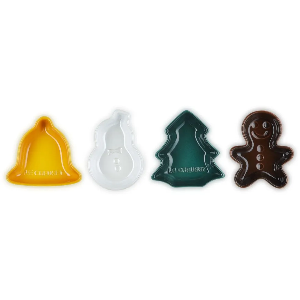 Set de 4 platos mini cerámicos ¡Edición Especial Navidad! Le Creuset