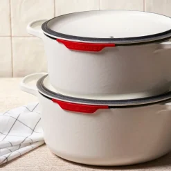 Set de 2 protectores de silicona para tapa Le Creuset