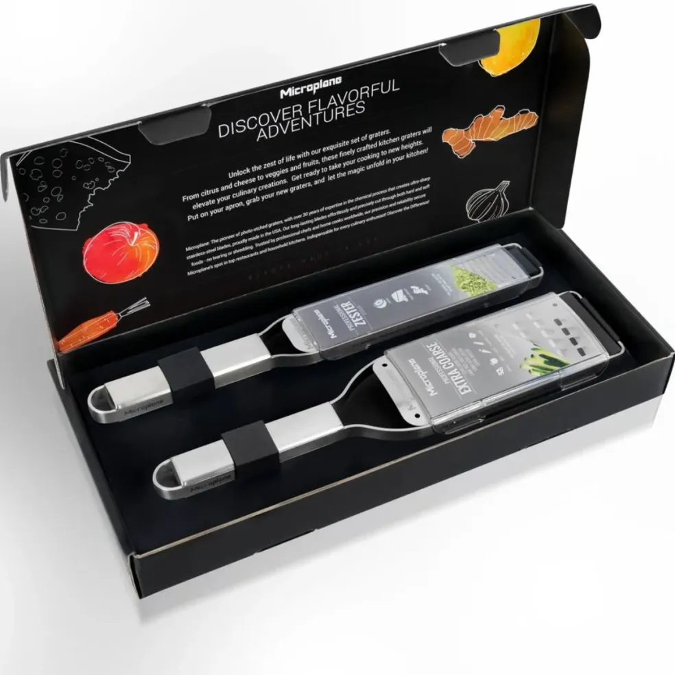 Set de 2 ralladores de inox Professional Microplane