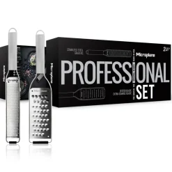Set de 2 ralladores de inox Professional Microplane