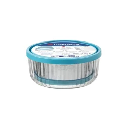 Set de 3 recipientes de cristal con tapa Frigoverre Bormioli Rocco