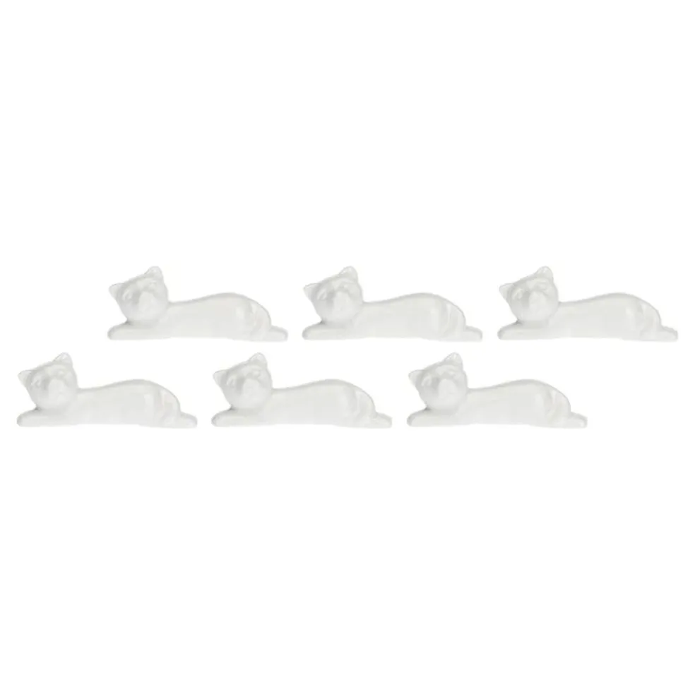 Set de 6 reposa cuchillos de porcelana Fattoria La Porcellana Bianca