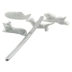 Set de 6 reposa cuchillos de porcelana Fattoria La Porcellana Bianca