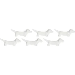 Set de 6 reposa cuchillos de porcelana Fattoria La Porcellana Bianca