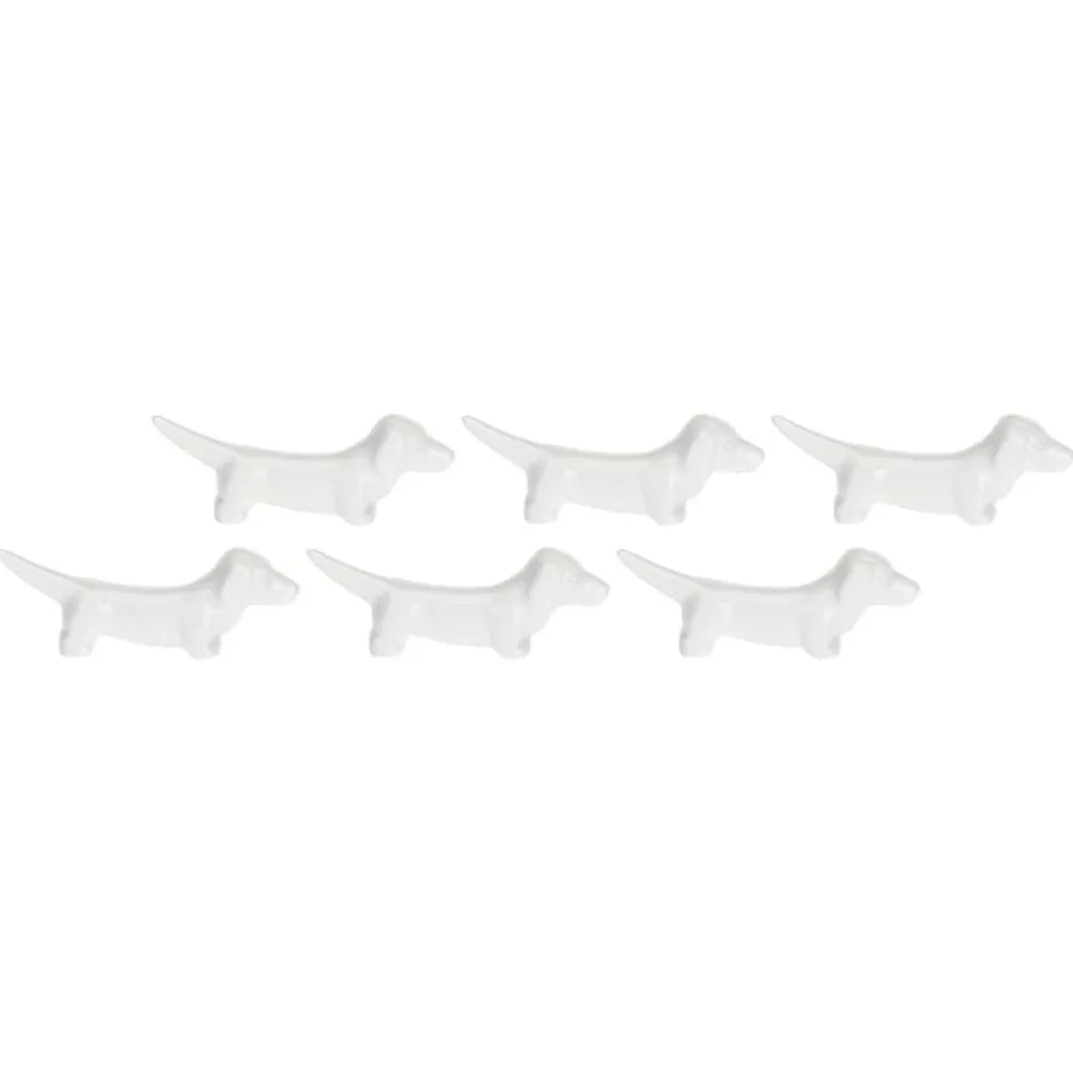 Set de 6 reposa cuchillos de porcelana Fattoria La Porcellana Bianca