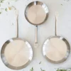 Set de 3 sartenes de acero inoxidable Profesional Bra