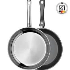 Set de sartén inox y sartén antiadherente con exterior inox Devil WMF