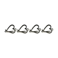 Set de 4 servilleteros de acero inoxidable Selbrae