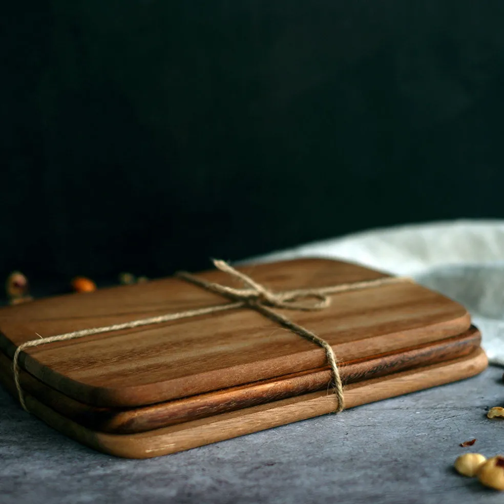 Set de 3 tablas de madera de acacia Zassenhaus