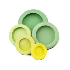 Set de 5 tapas de silicona para alimentos y recipientes Food Huggers