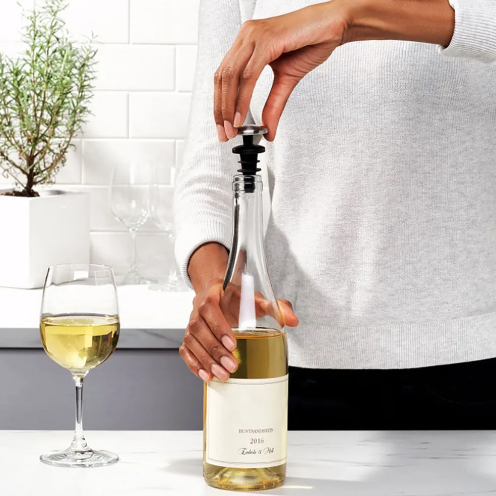 Set de 2 tapones herméticos para vino OXO