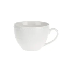 Set de taza con plato de porcelana Collina La Porcellana Bianca