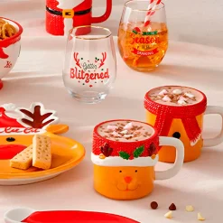 Set de 2 tazas apilables Mug Reno de Navidad Ladelle