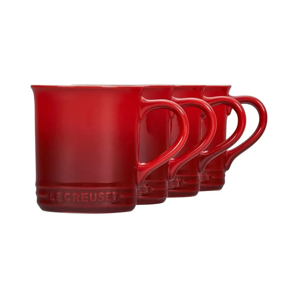Set de 4 tazas cereza Seattle Le Creuset