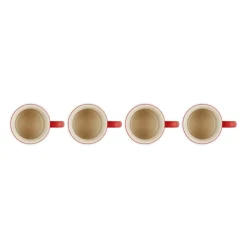 Set de 4 tazas cereza Seattle Le Creuset