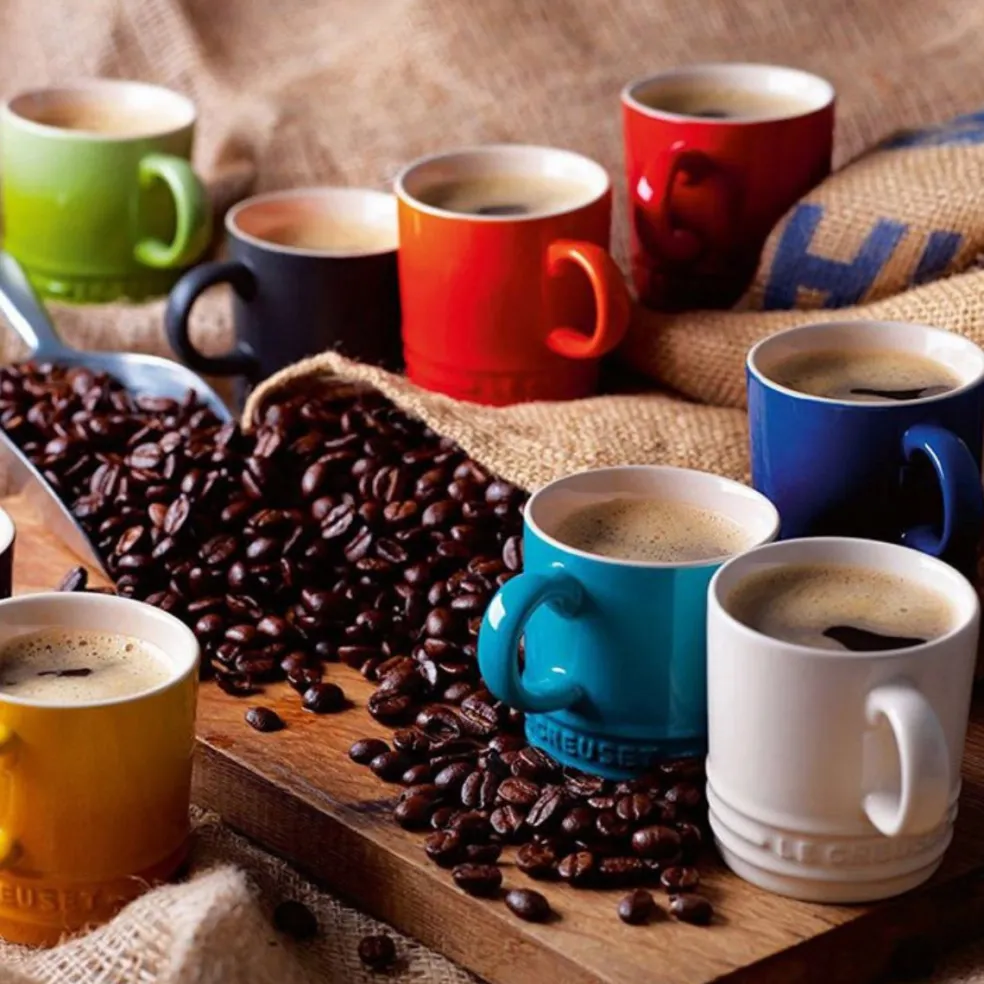 Set de 6 tazas cerámicas tipo Mug 350ml Arcoiris Le Creuset