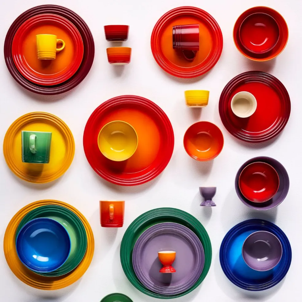 Set de 6 tazas cerámicas tipo Mug 350ml Arcoiris Le Creuset
