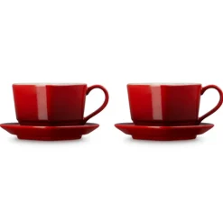 Set de 2 tazas con plato Corazón Le Creuset