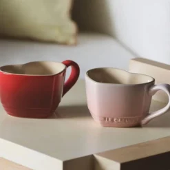 Set de 2 tazas con plato Corazón Le Creuset
