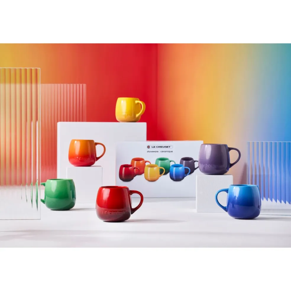 Set de 6 tazas tipo Mug Coupe 320 ml Arcoiris Le Creuset