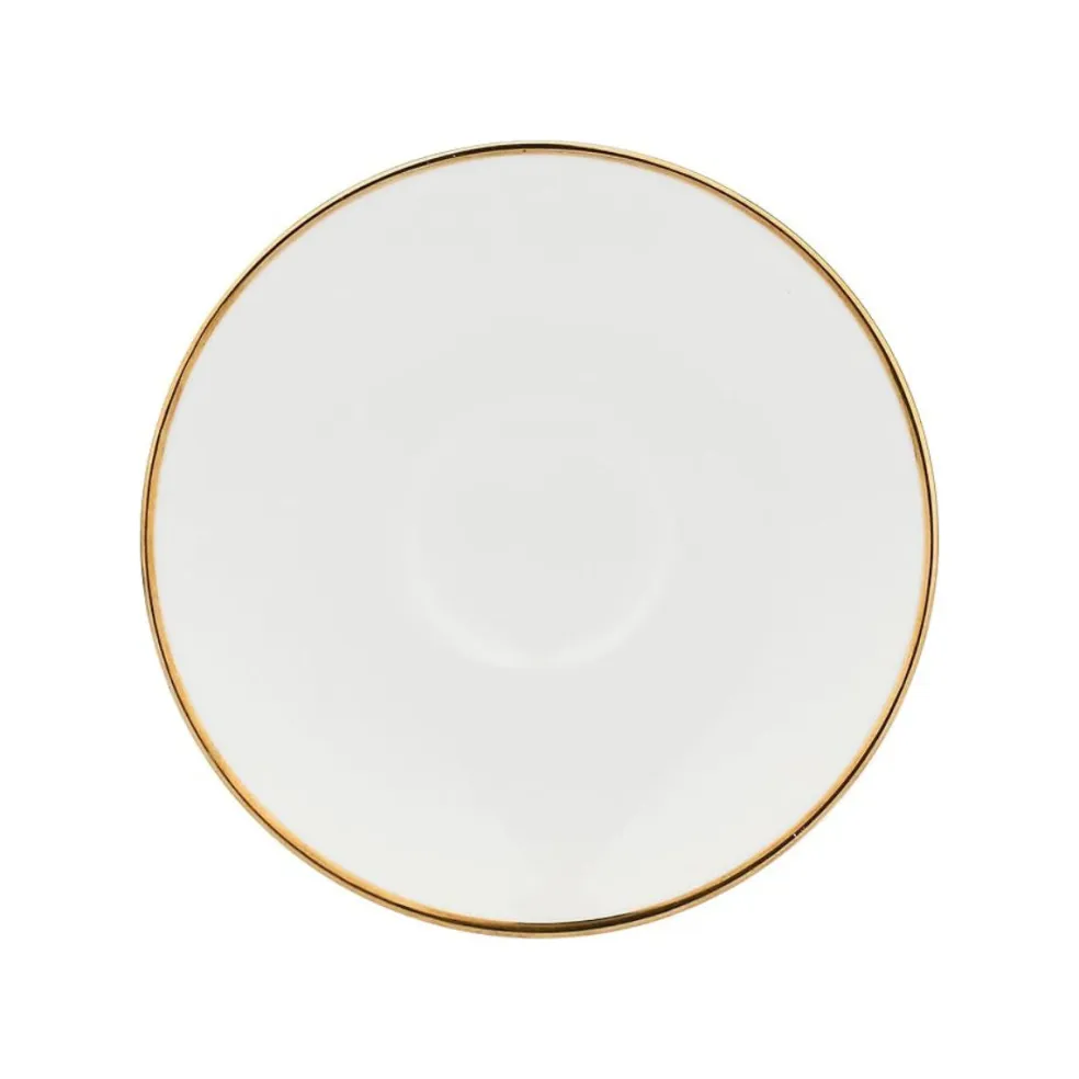 Set de taza y plato de porcelana Maesta La Porcellana Bianca