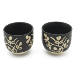 Set de té con tetera de hierro fundido y 2 tazas de porcelana Sichuan Bredemeijer