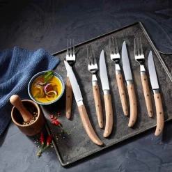 Set de 6 tenedores y cuchillos de carne Ranch WMF