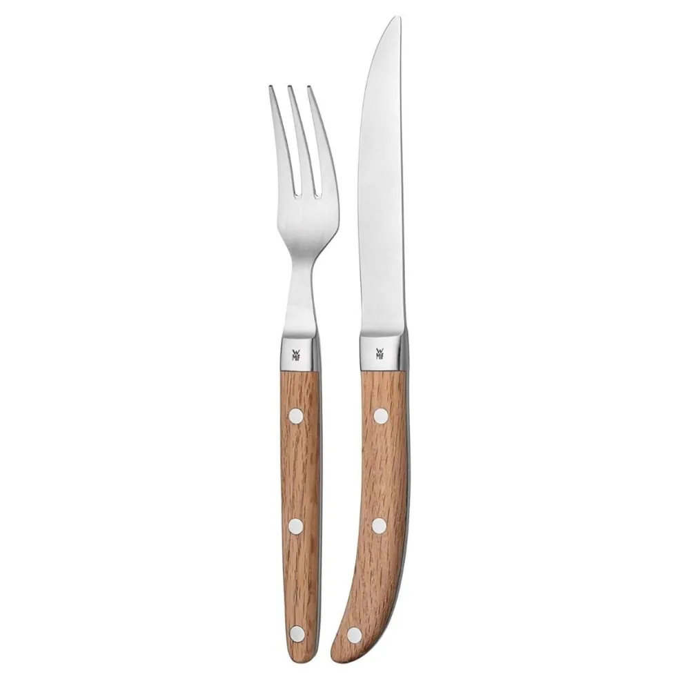 Set de 6 tenedores y cuchillos de carne Ranch WMF