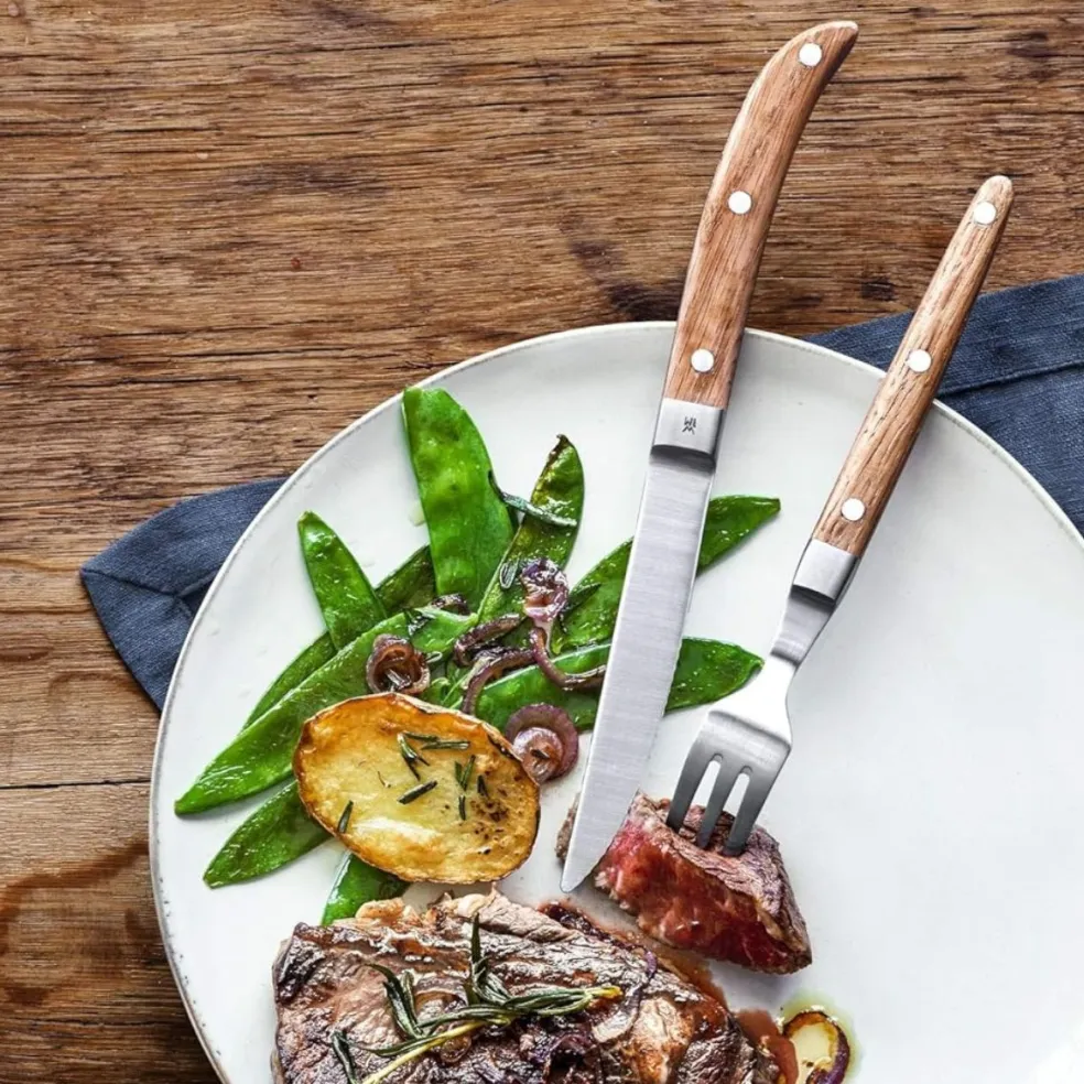 Set de 6 tenedores y cuchillos de carne Ranch WMF