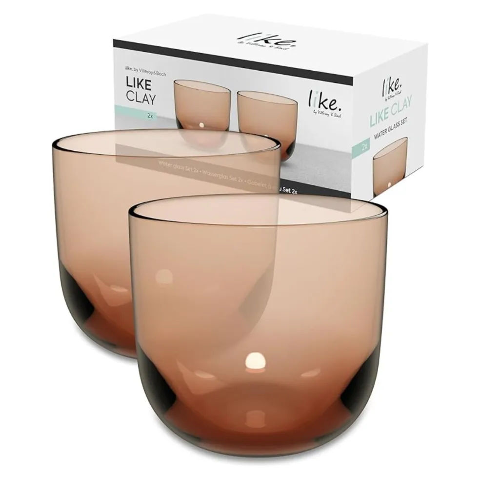 Set de 2 vasos de cristal Like Clay Villeroy & Boch