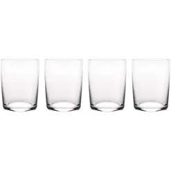 Set de 4 vasos de vidrio cristalino Glass Family Alessi