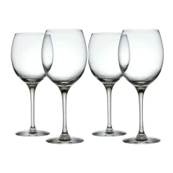 Set de 4 vasos de vino de vidrio cristalino Mami XL Alessi