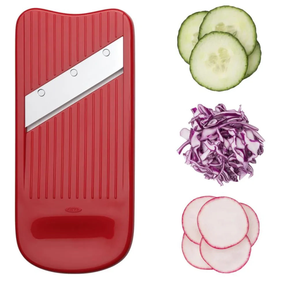 Set espiralizador, rallador y mandolina con contenedor OXO
