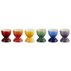 Set 6 hueveras Arcoiris Le Creuset