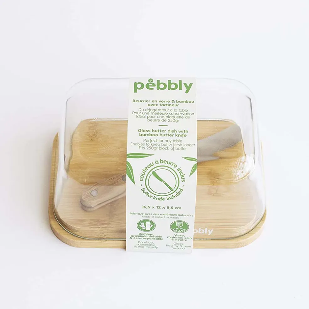 Set mantequillera y cuchillo de Pebbly