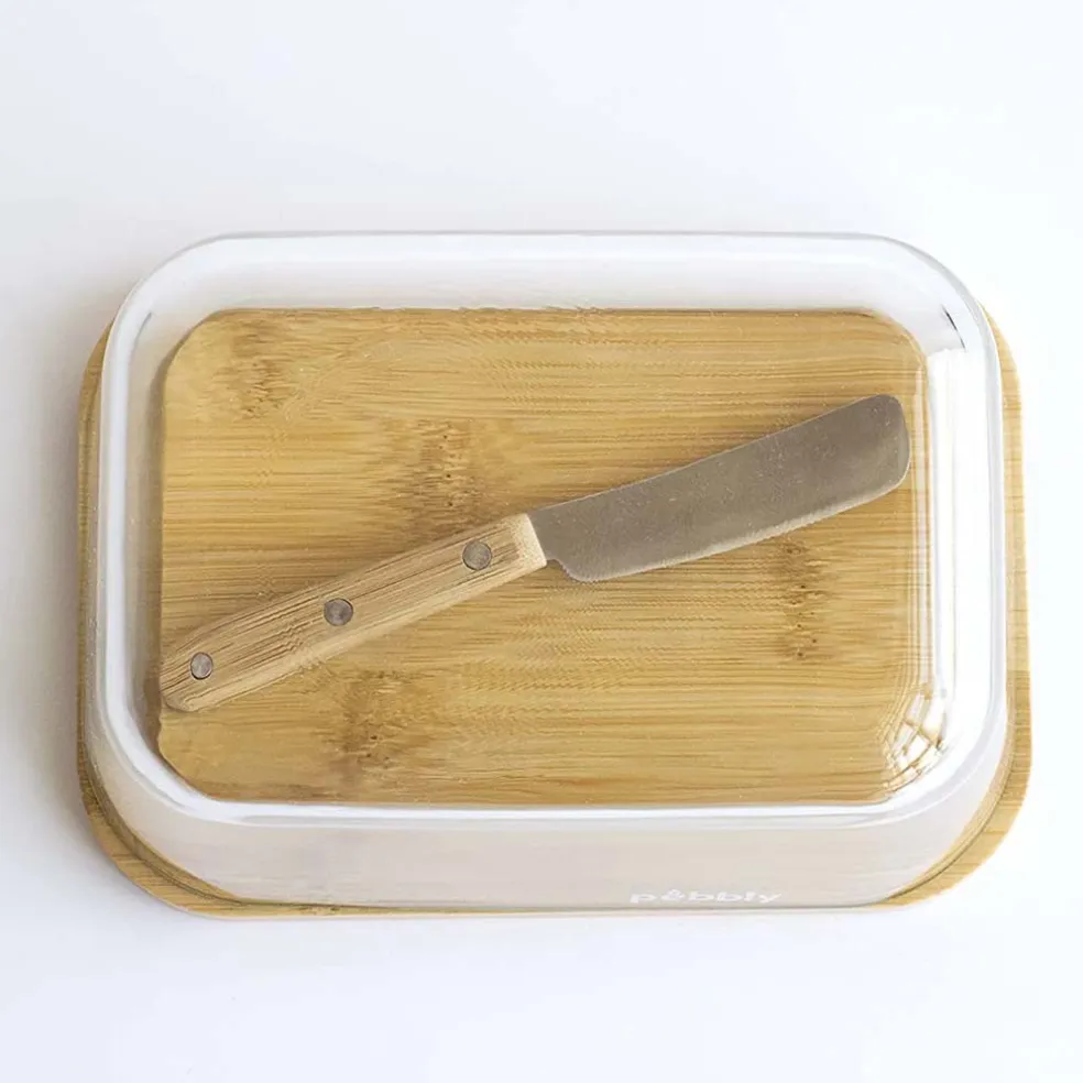 Set mantequillera y cuchillo de Pebbly
