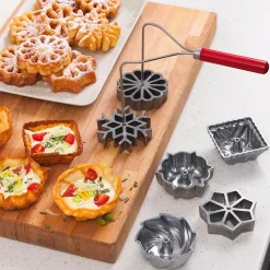 Set para flores fritas, buñuelos y tartaletas escandinavas Nordic Ware