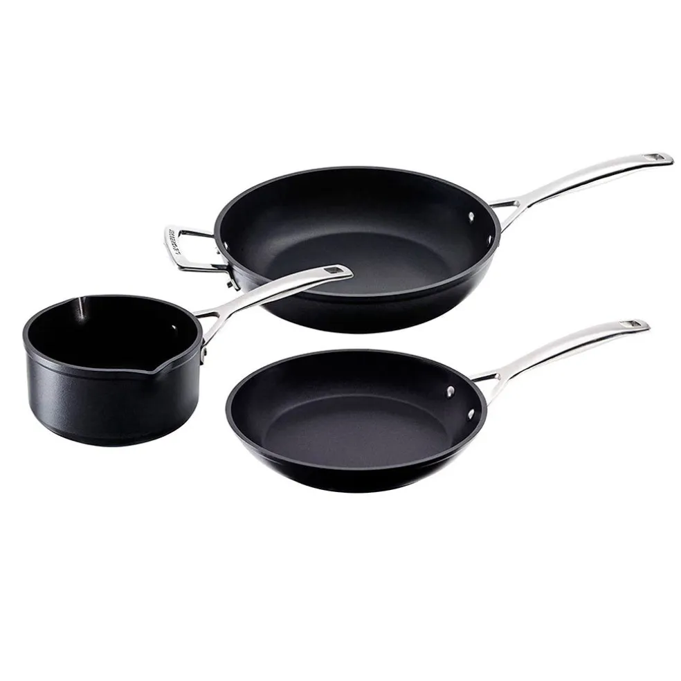 Set 3 piezas de aluminio antiadherente de Le Creuset