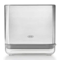 Soporte para cepillos y estropajos de acero inoxidable OXO